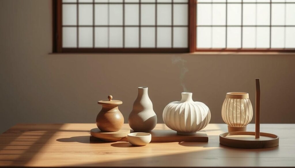 侘寂風格裝潢中的傳統工藝品